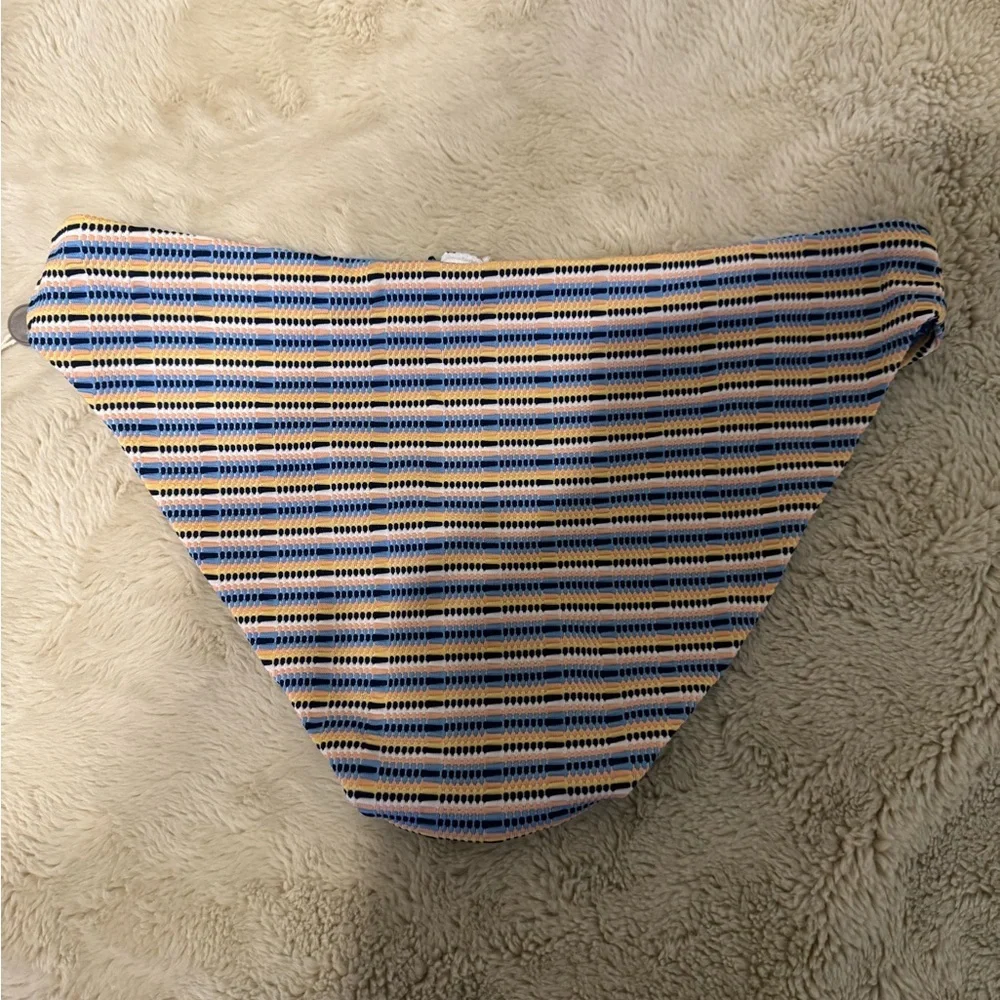 ONIA Lily striped mid-rise bikini briefs